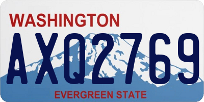 WA license plate AXQ2769