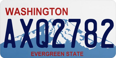 WA license plate AXQ2782