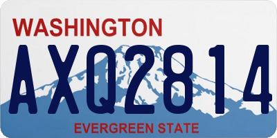 WA license plate AXQ2814