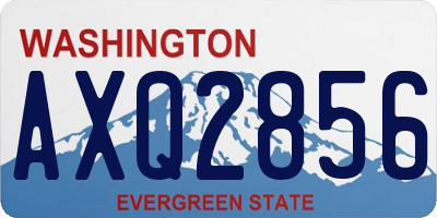 WA license plate AXQ2856