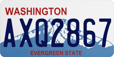 WA license plate AXQ2867