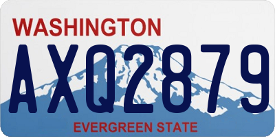 WA license plate AXQ2879