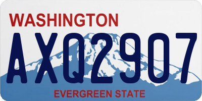 WA license plate AXQ2907