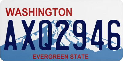 WA license plate AXQ2946