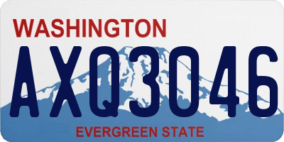 WA license plate AXQ3046