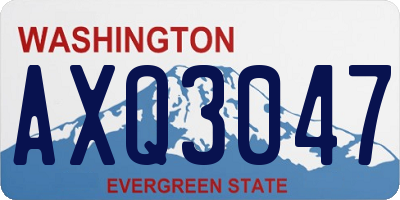 WA license plate AXQ3047