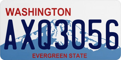 WA license plate AXQ3056