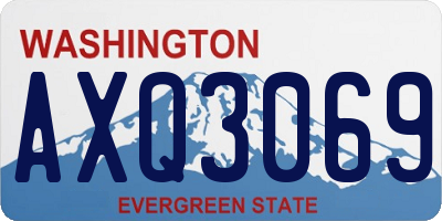 WA license plate AXQ3069