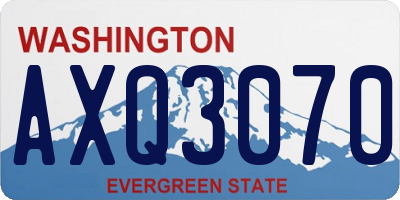 WA license plate AXQ3070