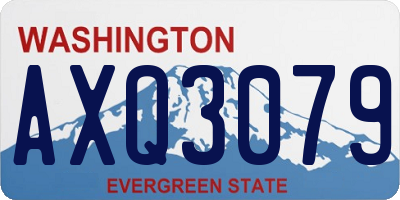 WA license plate AXQ3079