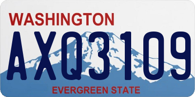 WA license plate AXQ3109