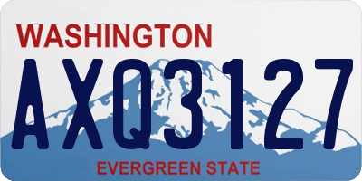 WA license plate AXQ3127