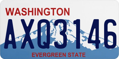WA license plate AXQ3146