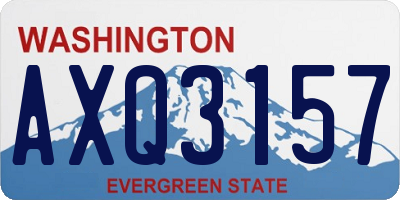 WA license plate AXQ3157