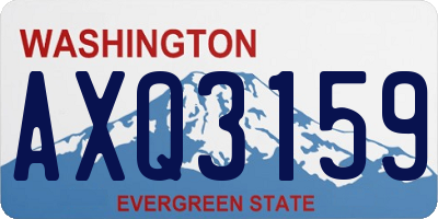 WA license plate AXQ3159
