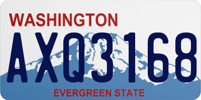 WA license plate AXQ3168