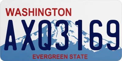 WA license plate AXQ3169