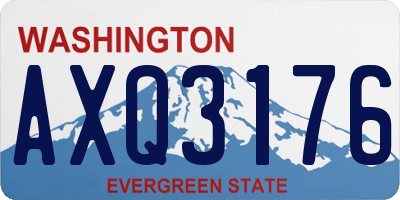 WA license plate AXQ3176