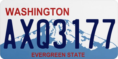 WA license plate AXQ3177
