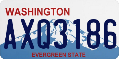 WA license plate AXQ3186