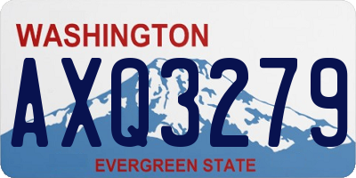 WA license plate AXQ3279