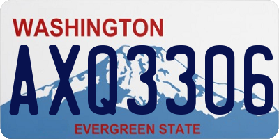WA license plate AXQ3306
