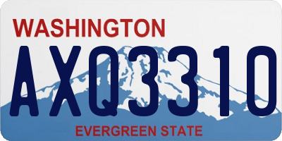 WA license plate AXQ3310