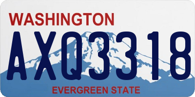 WA license plate AXQ3318