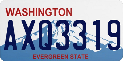 WA license plate AXQ3319