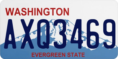WA license plate AXQ3469