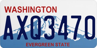 WA license plate AXQ3470