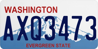 WA license plate AXQ3473