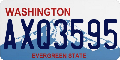WA license plate AXQ3595