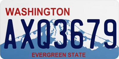 WA license plate AXQ3679