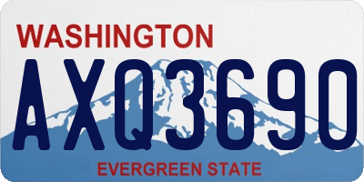 WA license plate AXQ3690