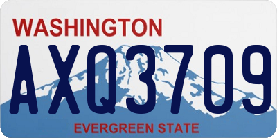WA license plate AXQ3709
