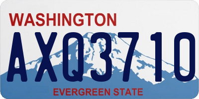 WA license plate AXQ3710