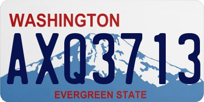 WA license plate AXQ3713