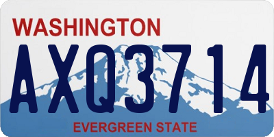 WA license plate AXQ3714