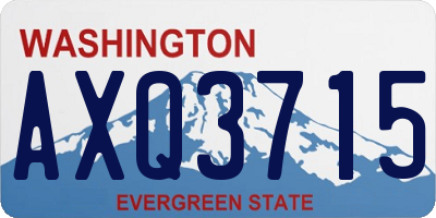 WA license plate AXQ3715