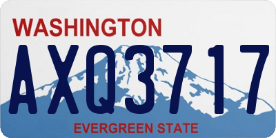WA license plate AXQ3717