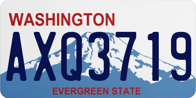 WA license plate AXQ3719