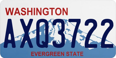 WA license plate AXQ3722