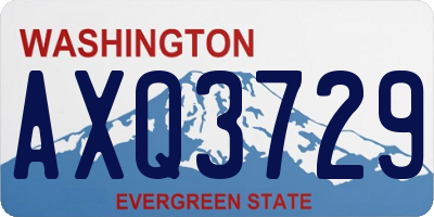 WA license plate AXQ3729