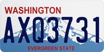WA license plate AXQ3731
