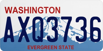 WA license plate AXQ3736