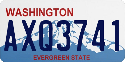 WA license plate AXQ3741