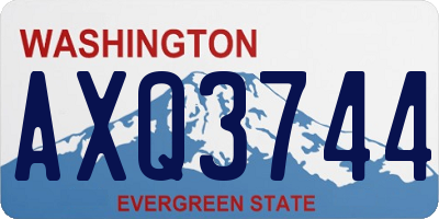 WA license plate AXQ3744