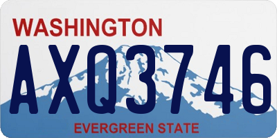 WA license plate AXQ3746