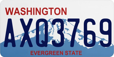 WA license plate AXQ3769